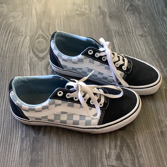 Vans Shoes - Old Skool Blue Checkered Vans